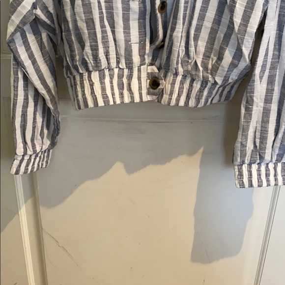 Striped Button Up Top - Picture 8 of 8